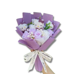 Purple Hello Kitty Flower Bouquet