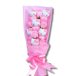 Pink Hello Kitty Tower Flower Bouquet