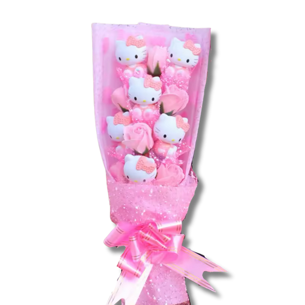 Pink Hello Kitty Tower Flower Bouquet