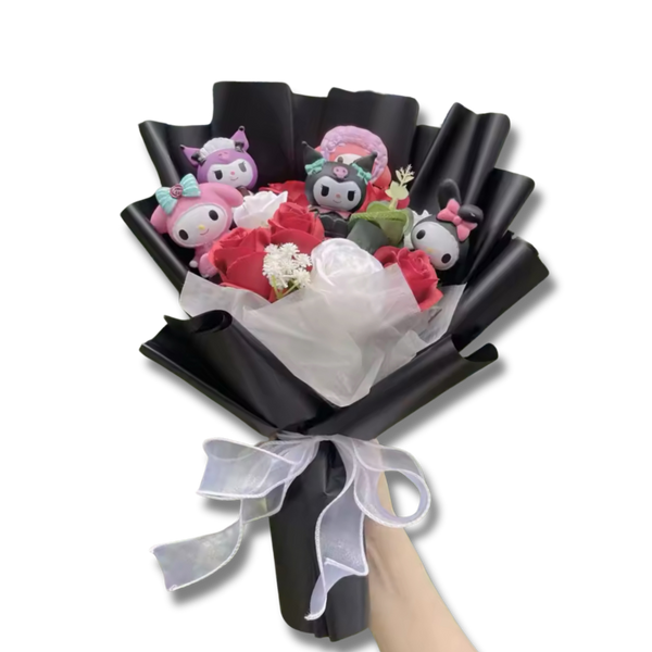 Black Kitty Flower Bouquet