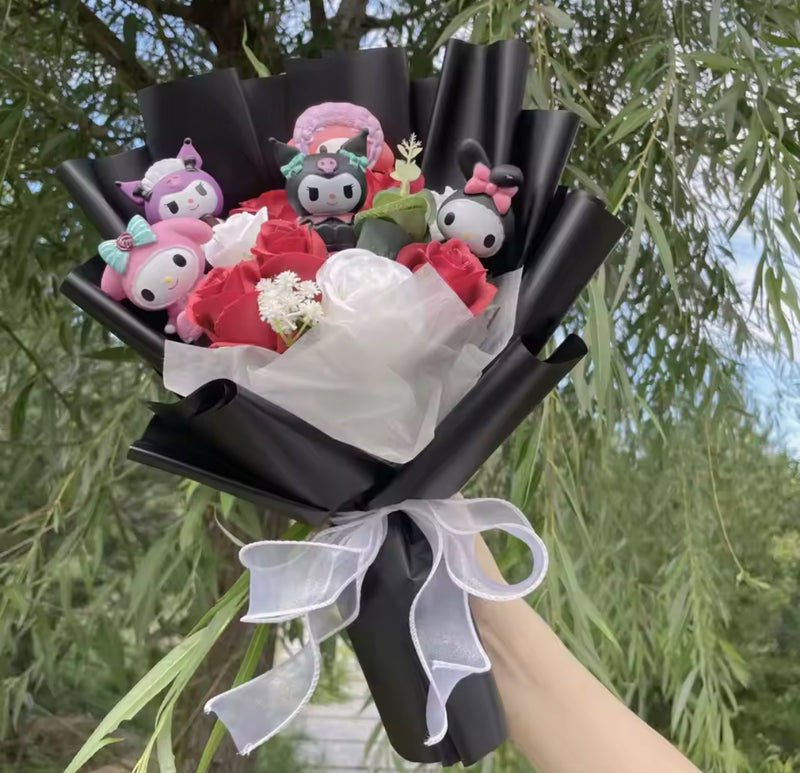 Black Kitty Flower Bouquet