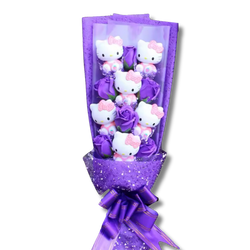 Purple Hello Kitty Tower Flower Bouquet