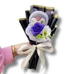 Black Hello Kitty Solo Flower Bouquet